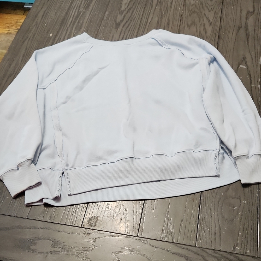 American Eagle Outfitters Soft Blue Oversize Pullover